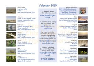 2010 Calendar Back Cover 