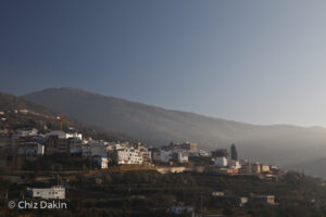 Lanjaron village from Lanjaron Castle, early on a winter's morni