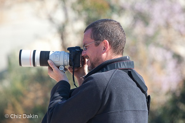 Ian practising aperture priority settings