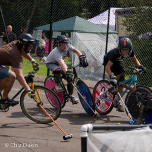 Cycle polo at Cliffhanger, Sheffield Cycle polo at Cliffhanger, Sheffield
